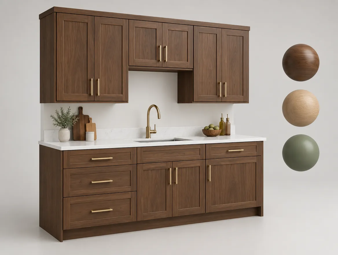 3D cabinet viewer with customization options